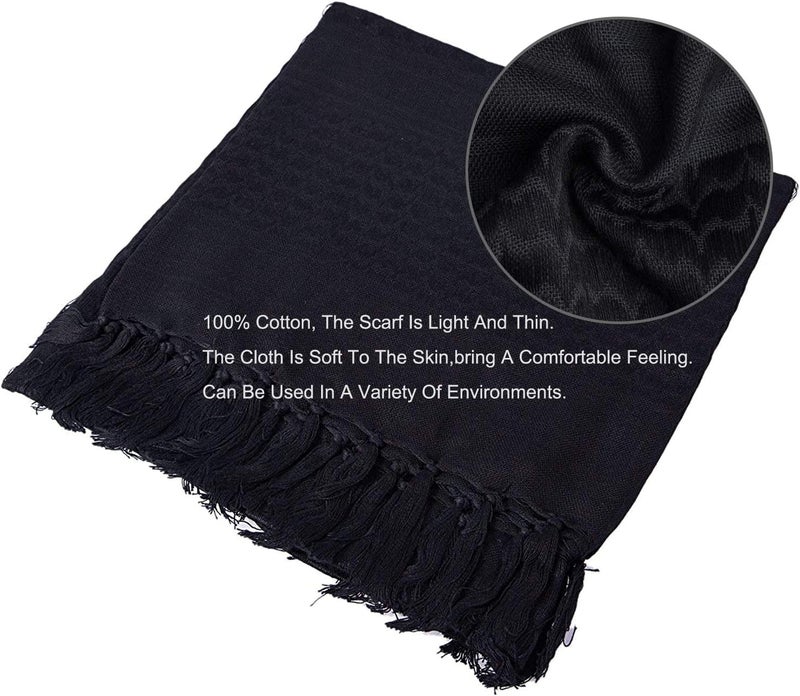 Luxns Store Military Shemagh Tactical Desert Scarf / 100% Cotton Keffiyeh Scarf Wrap for Men And Women - Image 5